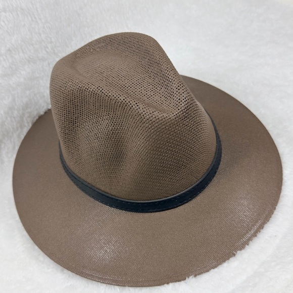 H027 Fedora Hat in brown size M main image 5